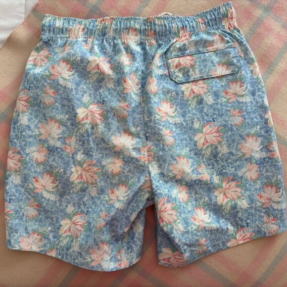 Nautica Floral Print 6" Leg Bathing Suit - Picture 6 of 9